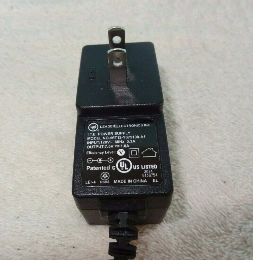 NEW I.T.E Power Supply LEI MT12-Y075100-A1 AC Adapter 7.5V DC 1.0A